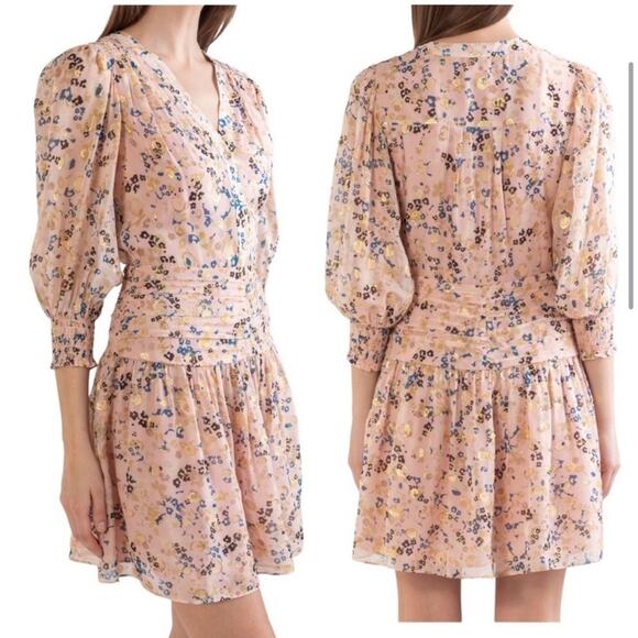 Shoshanna Pink and Gold Monte Dress - Picture 6 of 13